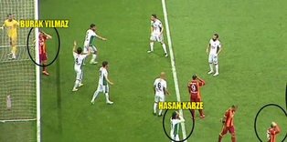 G.Saray'ın kaçırdığı gol ve Hasan Kabze