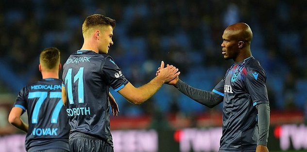 Trabzonspor'u Sörloth ve Nwakaeme coşturdu!