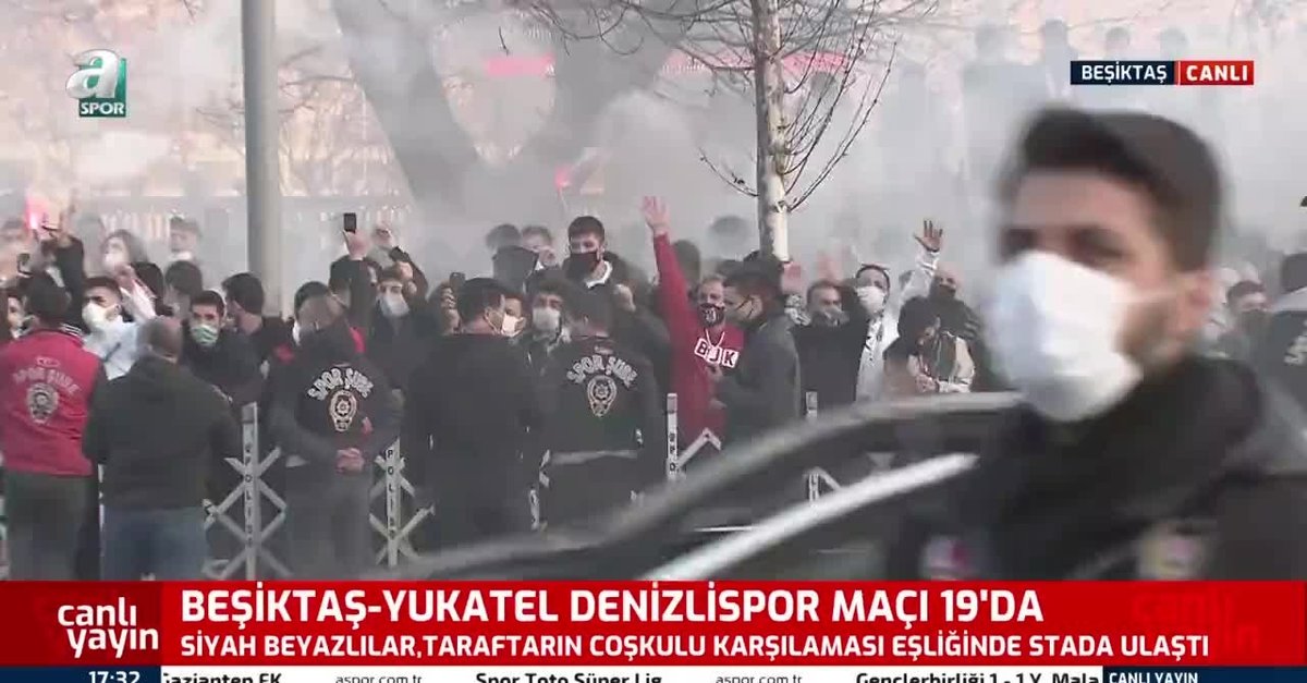 Son Dakika Spor Haberi Besiktas A Denizlispor Maci Oncesi Vodafone Park Ta Coskulu Karsilama B