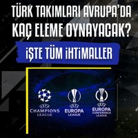 Türk takımları Avrupa'da kaç eleme oynayacak?