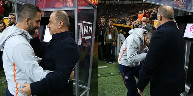 Karşılaşma öncesi dikkat çeken görüntü! Arda Turan ve Fatih Terim...