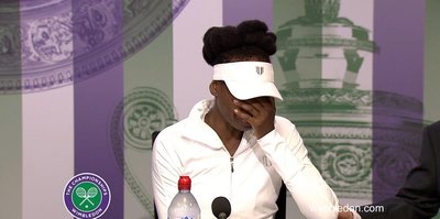 Venus Williams basın toplantısında gözyaşlarına boğuldu