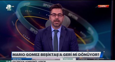 Mario Gomez Beşiktaş'a geri mi dönüyor? Canlı yayında...