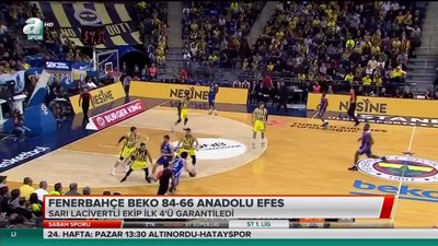 >Fenerbahçe ilk 4'ü garantiledi