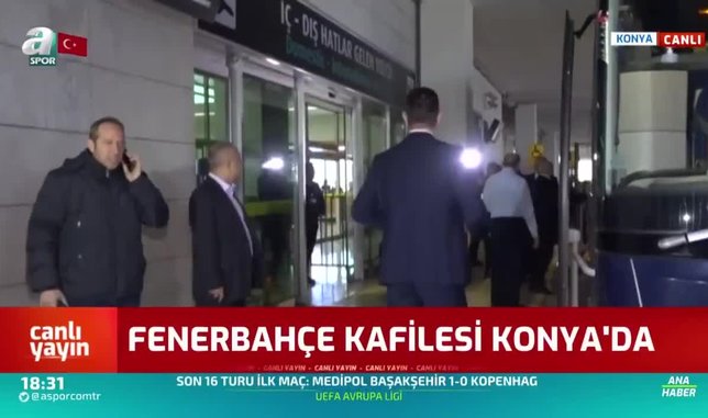 Fenerbahçe kafilesi Konya'da