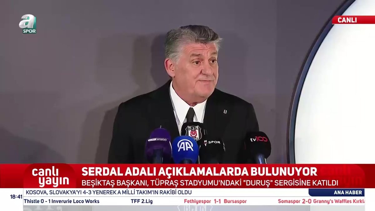 Beşiktaş Başkanı Serdal Adalı, Tüpraş Stadyumu'nda konuştu!