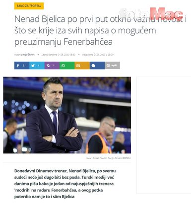 Son dakika: Nenad Bjelica resmen açıkladı! Fenerbahçe...