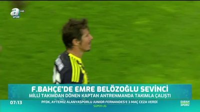 >Fenerbahçe'de Emre Belözoğlu sevinci