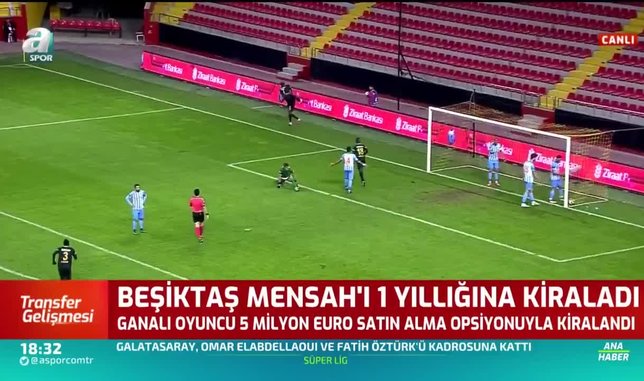 Beşiktaş Mensah'ı 1 yıllığına kiraladı