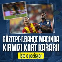 F.Bahçe maçında kırmızı kart!