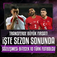 Sezon sonu sözleşmesi bitecek 10 Türk futbolcu!