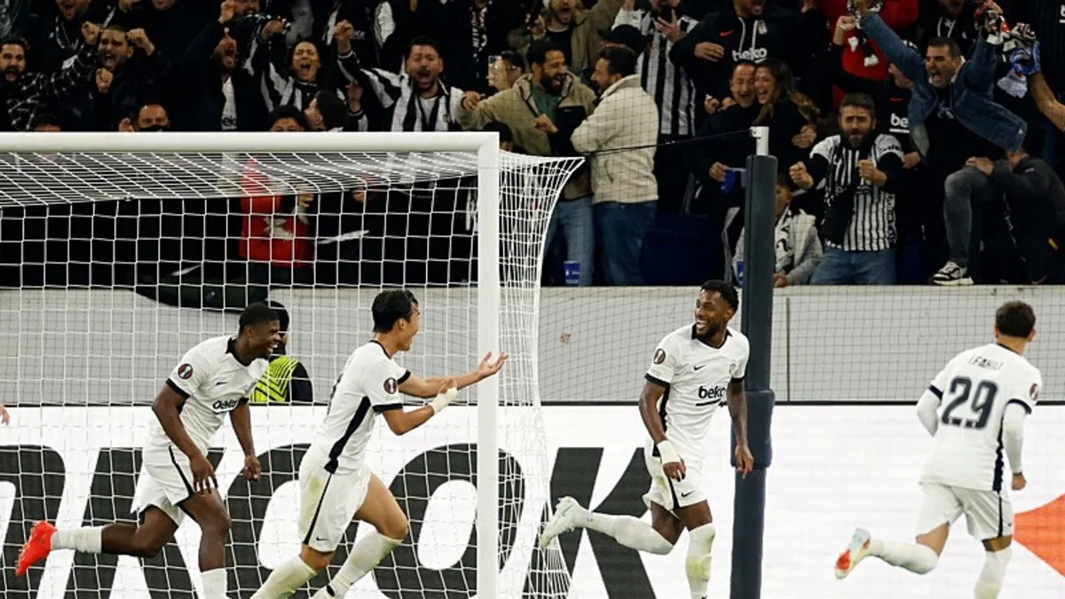 Beşiktaş Almanya'da Hoffenheim'ı 3 golle geçti! Avrupa'da 2'de 2 yaptı