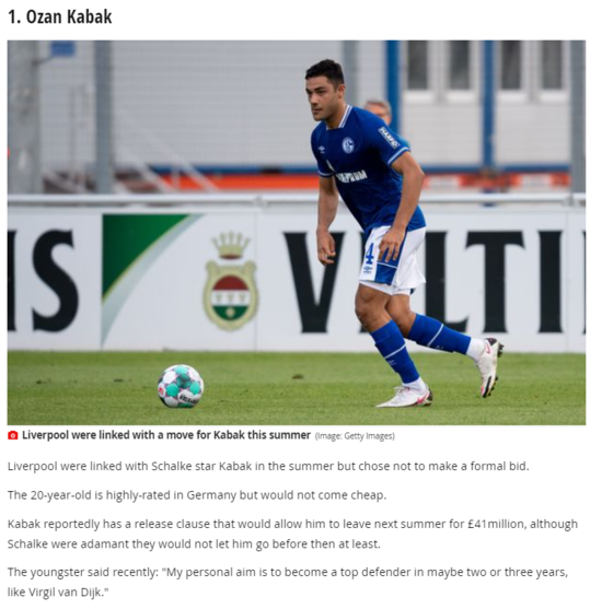 Ingilizler Yazdi Van Dijk In Yerine Ilk Aday Ozan Kabak Fotoma