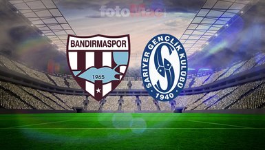 Bandırmaspor-SMS Grup Sarıyerspor maçı CANLI | Ne zaman, saat kaçta, hangi kanalda?
