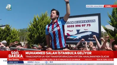 Trabzonsporlu taraftarların Mohamed Salah bekleyişi!