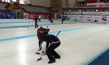 Erzurum'da curling heyecanı