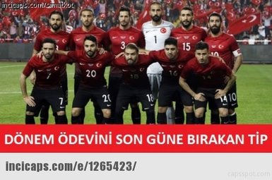 Türkiye-Çek Cum. maçı caps’leri