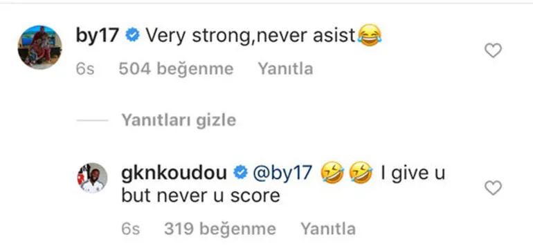 Burak Yılmaz ile N'Koudou arasında güldüren atışma - 1
