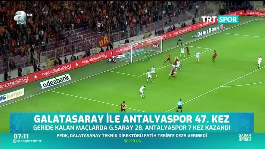 Galatasaray Ile Antalyaspor 47 Kez Videosunu Izle Fotomac Tv