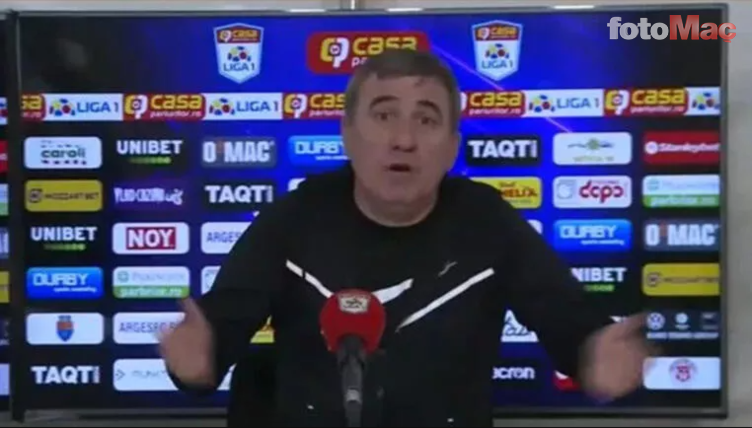 Gheorghe Hagi'den büyük tepki! Basın toplantısını terk etti