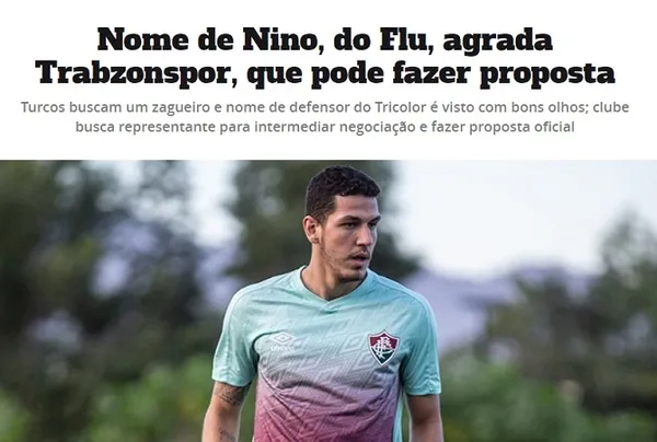 Brezilya basını duyurdu! Trabzonspor Nino'nun peşinde - 1