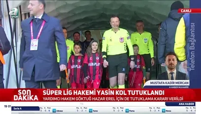 >Süper Lig hakemi Yasin Kol tutuklandı!