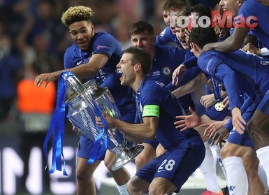 Son dakika spor haberleri: Şampiyonlar Ligi şampiyonu Chelsea! İşte kupa sevincinden kareler