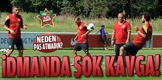 Burak ve Sneijder idmanda kavga etti