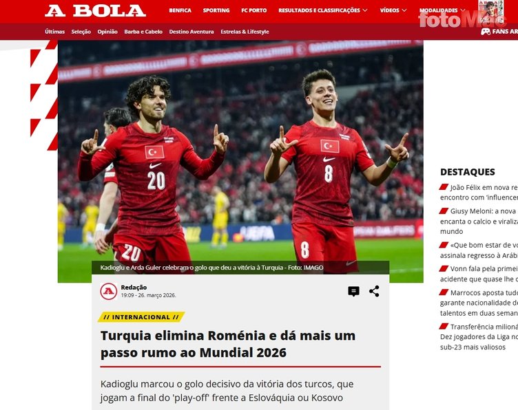 Milli Takım'ın Romanya zaferi dış basında! Arda Güler'e övgüler yağdı