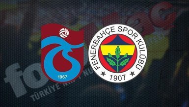 Trabzonspor-Fenerbahçe maçı CANLI SKOR (Trabzon Fenerbahçe canlı izle)