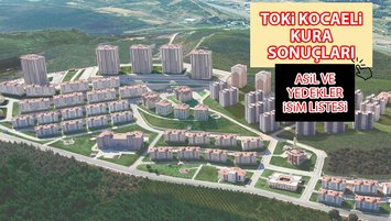TOKİ Kocaeli kura sonuçları (isim listesi)