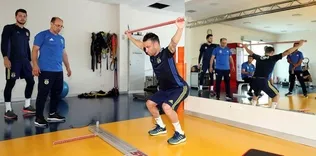 Takım salonda çalıştı