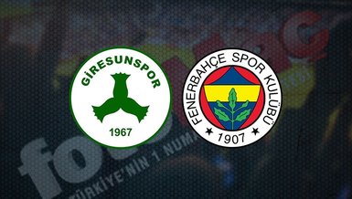 Giresunspor Fenerbahçe maçı CANLI İZLE 🔥 | Giresunspor - Fenerbahçe maçı ne zaman, saat kaçta ve hangi kanalda canlı yayınlanacak?