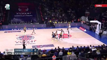 >Fenerbahçe Beko 46-42 Beşiktaş GAİN | 2. Periyot sonucu
