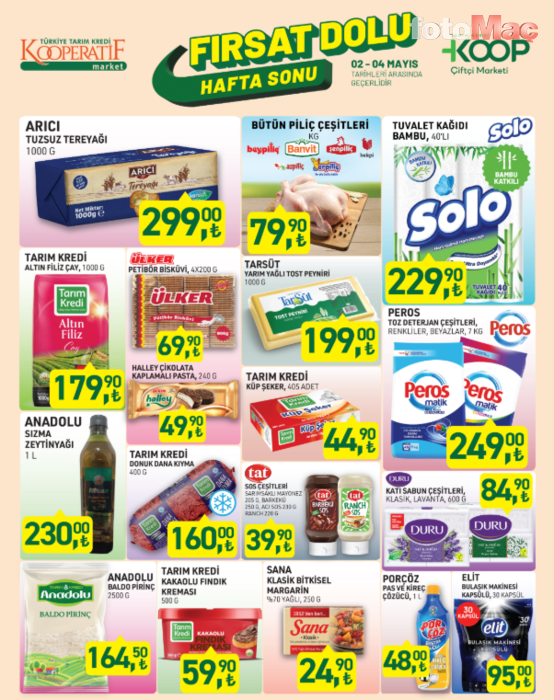Tarım Kredi'de bu hafta sonu kaçırılmayacak indirimler | 2 - 4 Mayıs fırsatları