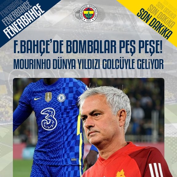 TRANSFER HABERİ: Jose Mourinho Fenerbahçe’ye dünya yıldızı golcüyle geliyor