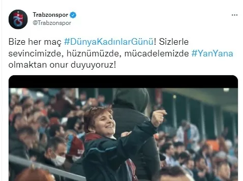 Süper Lig devleri Beşiktaş, Fenerbahçe, Galatasaray ve Trabzonspor'dan 8 Mart Dünya Kadınlar Günü paylaşımları! - 4