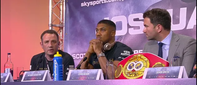Joshua ve Klitschko dev maç öncesi basının karşısına geçti - 2