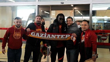 Galatasaray kafilesi Gaziantep'e geldi