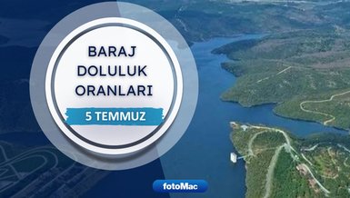 BARAJ DOLULUK - İstanbul baraj doluluk oranları İSKİ 5 Temmuz
