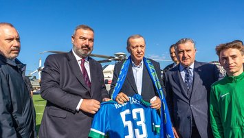 Başkan Erdoğan'dan Ç. Rizespor'a ziyaret!