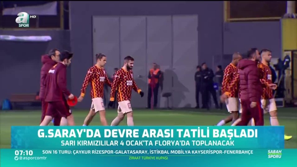 Galatasaray Da Devre Arasi Tatili Basladi Videosunu Izle Fotomac Tv