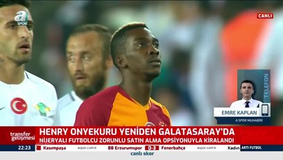 >Henry Onyekuru yeniden Galatasaray'da