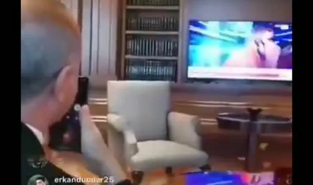 Başkan Erdoğan Rıza Kayaalp'i böyle izledi