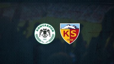 Konyaspor-Kayserispor maçı CANLI