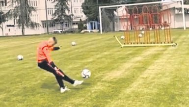 Hamsik’in oğlu idman yaptı