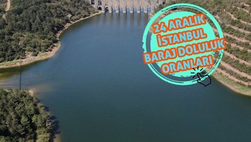 BARAJ DOLULUK ORANI - İstanbul baraj doluluk oranı İSKİ 24 Aralık rakamları