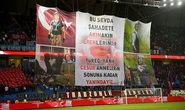 Trabzonspor taraftarı şehitleri unutmadı!