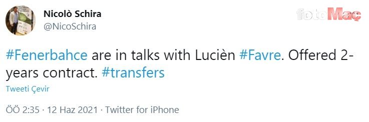 Son dakika transfer haberi: İtalyan gazeteci Fenerbahçe'nin Lucien Favre'a teklif yaptığını yazdı!