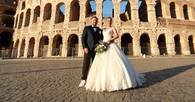 Roma'da evlendiler!
